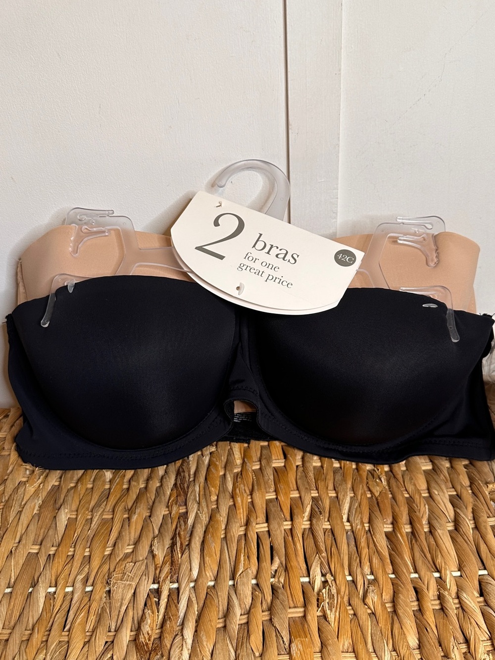 Strapless bras set of two 42C new